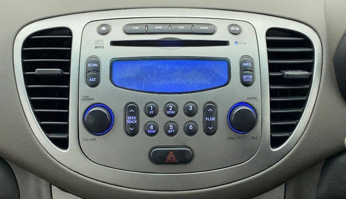 2011 Hyundai i10 SPORTZ 1.2, Petrol, Manual, 55,971 km, Infotainment system - Display is damaged