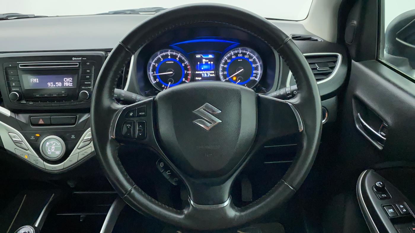 2017 Maruti Baleno ZETA PETROL 1.2, Petrol, Manual, 27,544 km, Steering Wheel Close Up