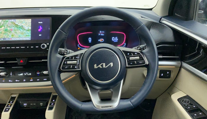 2022 KIA CARENS LUXURY PLUS 1.4 PETROL 6 STR, Petrol, Manual, 13,171 km, Steering Wheel Close Up