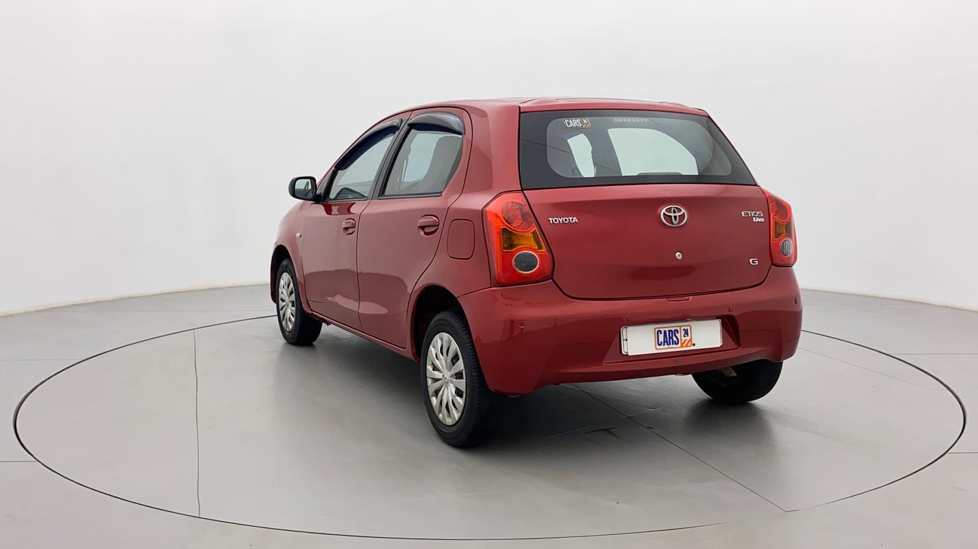 2011 Toyota Etios Liva G, Petrol, Manual, 37,609 km, Left Back Diagonal