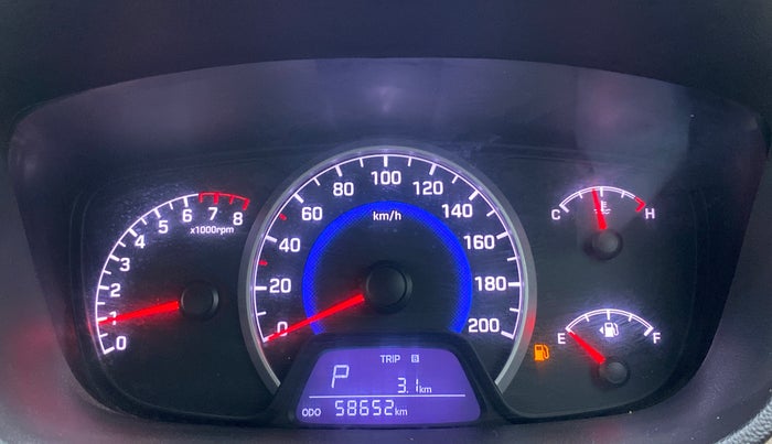 2017 Hyundai Grand i10 MAGNA AT 1.2 KAPPA VTVT, Petrol, Automatic, 58,652 km, Odometer Image