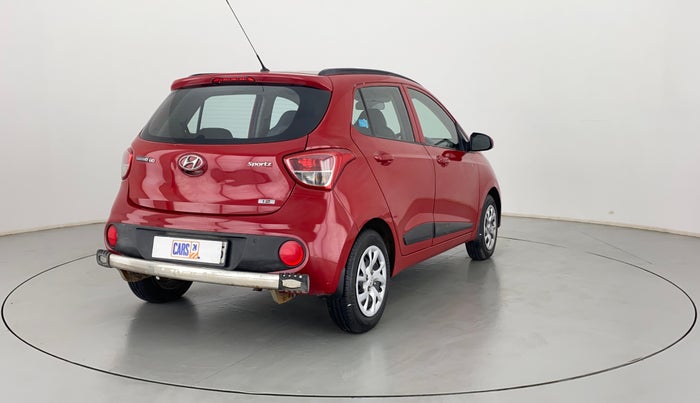2017 Hyundai Grand i10 SPORTZ (O) 1.2 KAPPA VTVT, Petrol, Manual, 36,974 km, Right Back Diagonal