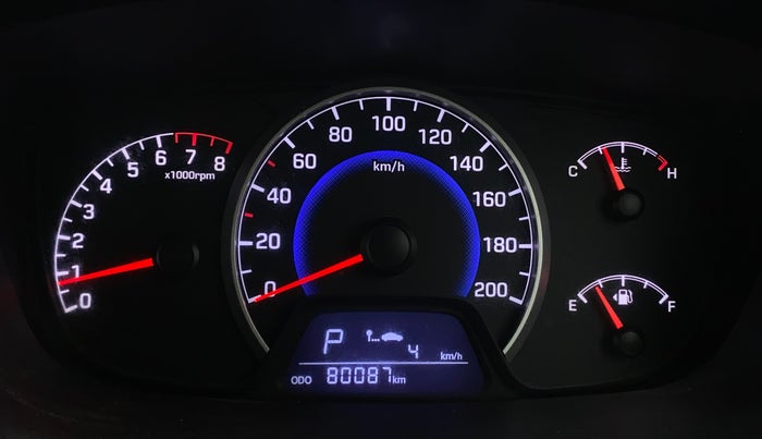 2017 Hyundai Grand i10 SPORTZ (O) AT 1.2 KAPPA VTVT, Petrol, Automatic, 80,082 km, Odometer Image