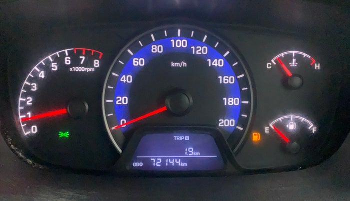 2016 Hyundai Xcent S 1.2, Petrol, Manual, 72,393 km, Odometer Image