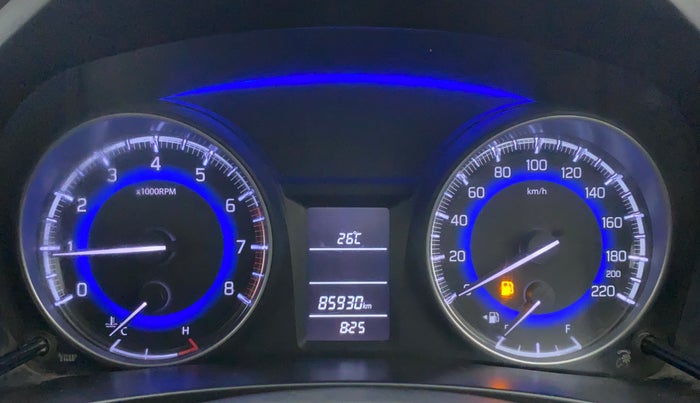 2016 Maruti Baleno DELTA PETROL 1.2, Petrol, Manual, 86,080 km, Odometer Image