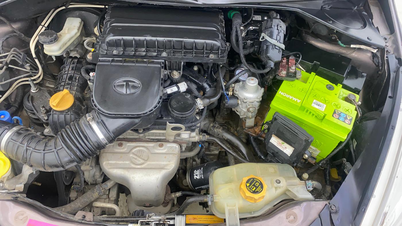 2018 Tata TIGOR XTA PETROL, CNG, Automatic, 84,939 km, Engine View - Left