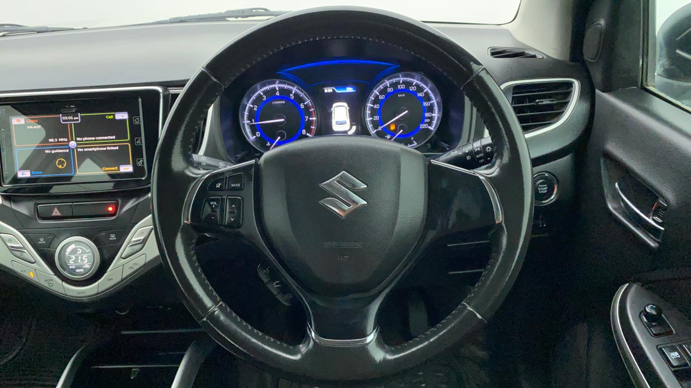 2017 Maruti Baleno ALPHA PETROL 1.2, Petrol, Manual, 45,708 km, Steering Wheel Close Up