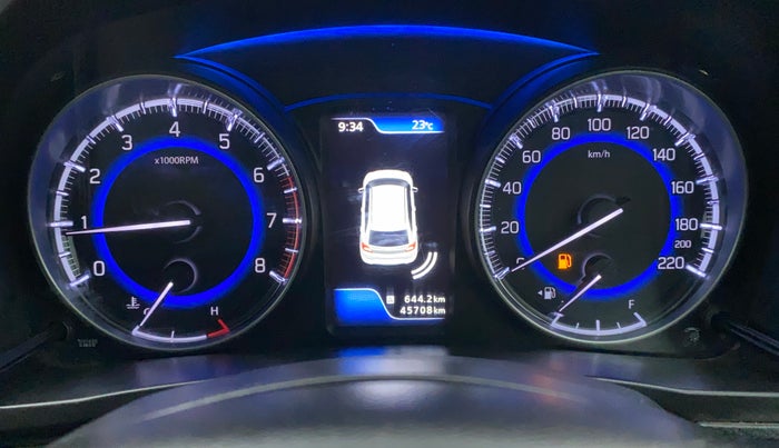 2017 Maruti Baleno ALPHA PETROL 1.2, Petrol, Manual, 45,708 km, Odometer Image