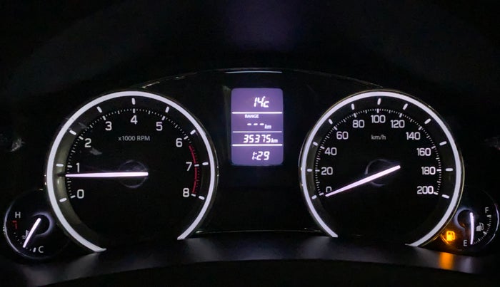 2017 Maruti Ciaz ALPHA 1.4 PETROL, Petrol, Manual, 35,365 km, Odometer Image