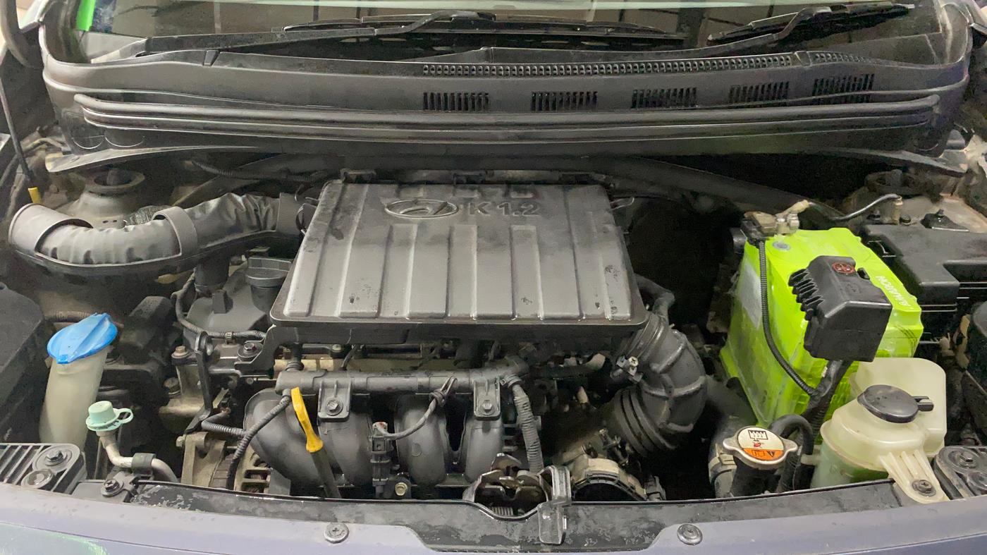 2017 Hyundai Grand i10 SPORTZ 1.2 KAPPA VTVT, Petrol, Manual, 49,580 km, Engine View