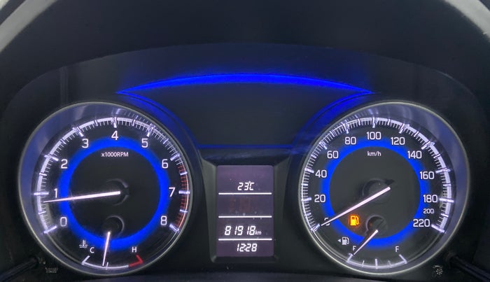 2017 Maruti Baleno DELTA PETROL 1.2, Petrol, Manual, 81,917 km, Odometer Image