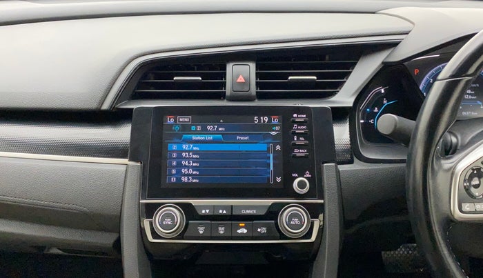 2019 Honda Civic 1.8L I-VTEC VX CVT, Petrol, Automatic, 63,710 km, Air Conditioner