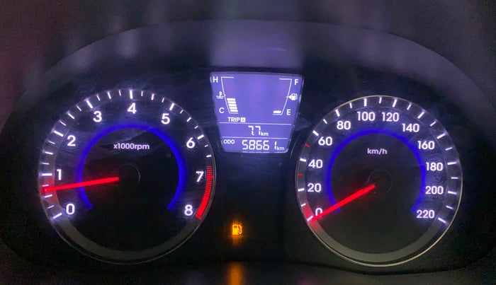 2013 Hyundai Verna FLUIDIC 1.6 VTVT EX, Petrol, Manual, 58,661 km, Odometer Image