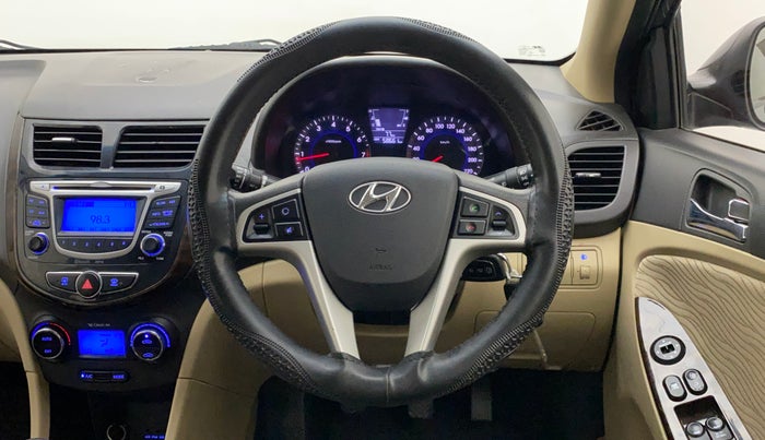 2013 Hyundai Verna FLUIDIC 1.6 VTVT EX, Petrol, Manual, 58,661 km, Steering Wheel Close Up
