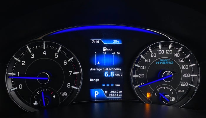 2019 Maruti Ciaz ALPHA  AT 1.5 SHVS PETROL, Petrol, Automatic, 26,650 km, Odometer Image