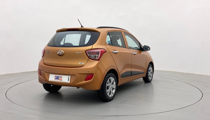 2014 Hyundai Grand i10 SPORTZ 1.2 KAPPA VTVT, Petrol, Manual, 77,969 km, Right Back Diagonal