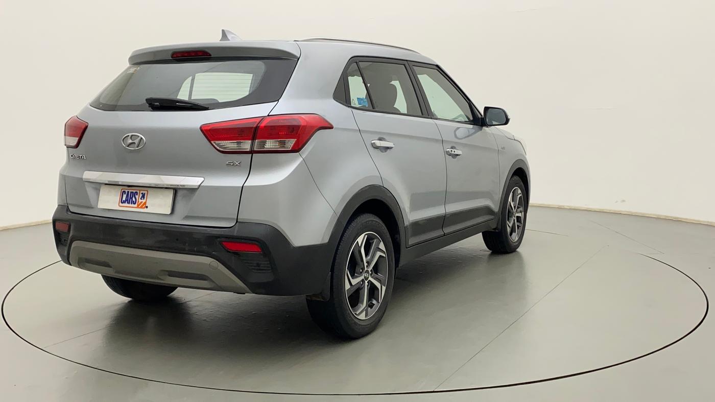 2018 Hyundai Creta SX AT 1.6 PETROL, Petrol, Automatic, 85,031 km, Right Back Diagonal