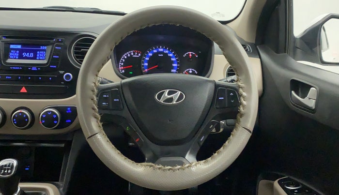 2014 Hyundai Xcent S 1.2, Petrol, Manual, 1,19,586 km, Steering Wheel Close Up