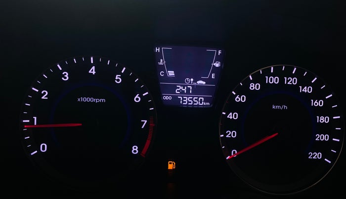 2017 Hyundai Verna 1.6 VTVT SX, Petrol, Manual, 73,546 km, Odometer Image