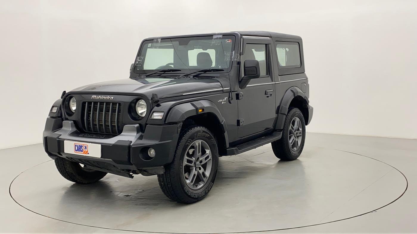 2021 Mahindra Thar LX PETROL HT 4WD AT, Petrol, Automatic, 9,713 km, Left Front Diagonal
