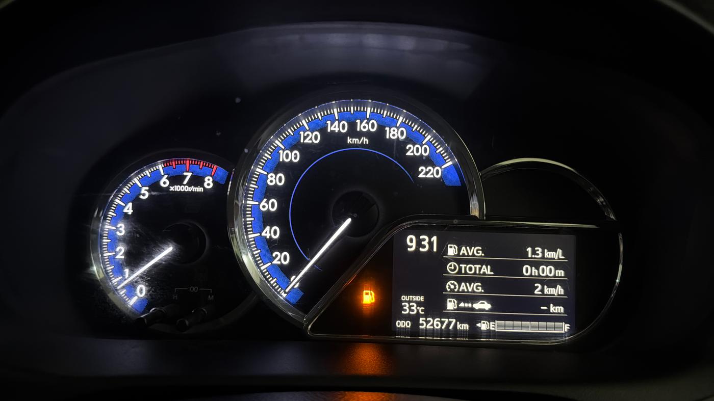 2018 Toyota YARIS G MT, Petrol, Manual, 52,666 km, Odometer Image