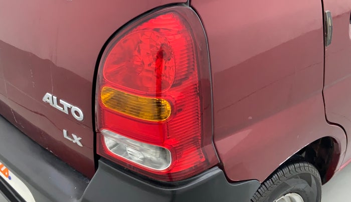 2011 Maruti Alto LXI CNG, CNG, Manual, 55,450 km, Right tail light - Minor scratches