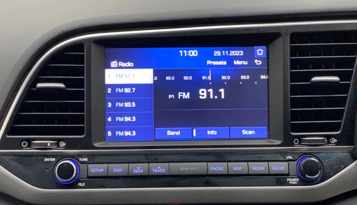 2017 Hyundai New Elantra 2.0 SX AT PETROL, Petrol, Automatic, 1,00,502 km, Infotainment System