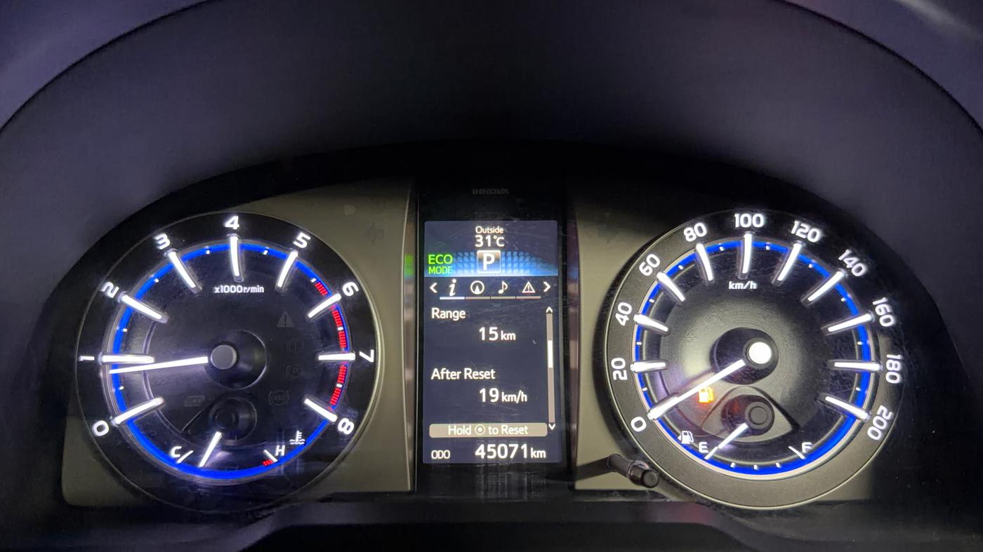 2016 Toyota Innova Crysta 2.7 ZX AT 7 STR, Petrol, Automatic, 45,048 km, Odometer Image