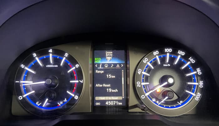 2016 Toyota Innova Crysta 2.7 ZX AT 7 STR, Petrol, Automatic, 45,048 km, Odometer Image