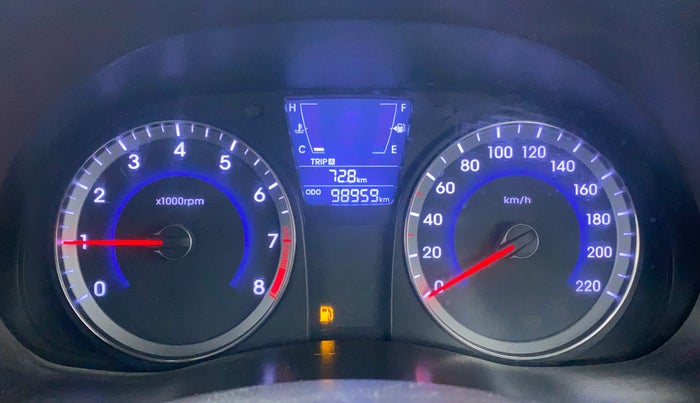 2013 Hyundai Verna FLUIDIC 1.6 EX VTVT, CNG, Manual, 99,128 km, Odometer Image