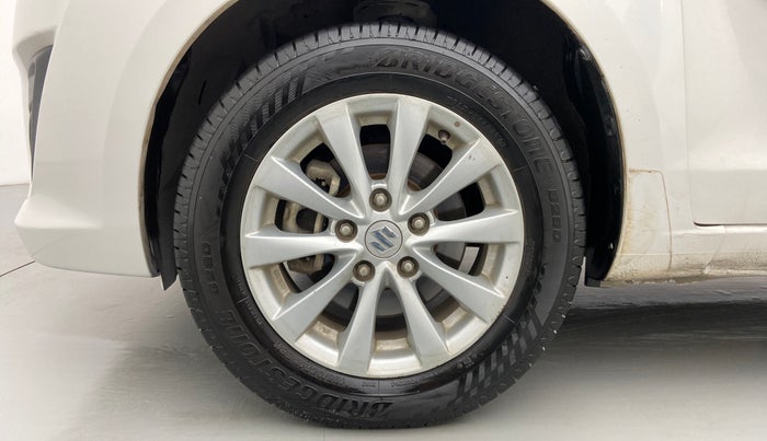 2012 Maruti Ertiga ZXI, Petrol, Manual, 74,927 km, Left Front Wheel