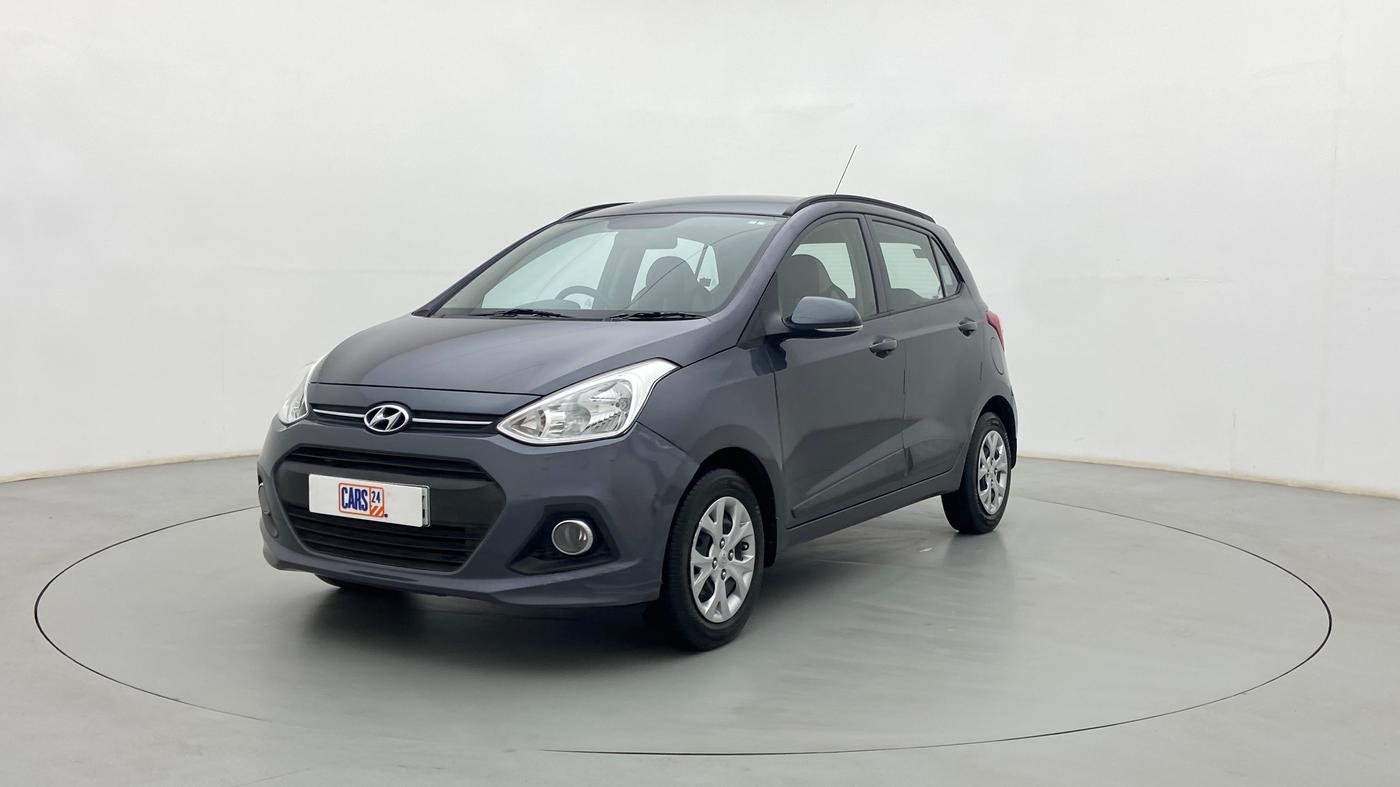 2016 Hyundai Grand i10 SPORTZ 1.2 KAPPA VTVT, Petrol, Manual, 43,566 km, Left Front Diagonal