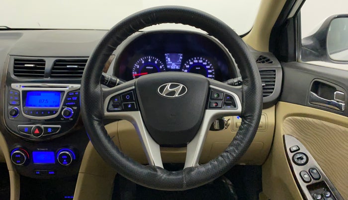 2014 Hyundai Verna FLUIDIC 1.6 VTVT SX, Petrol, Manual, 56,918 km, Steering Wheel Close Up