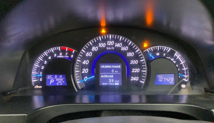 2012 Toyota Camry 2.5L AT, Petrol, Automatic, 1,07,423 km, Odometer Image