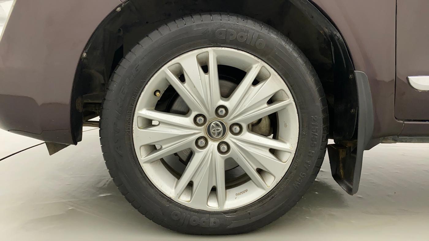 2016 Toyota Innova Crysta 2.7 ZX AT 7 STR, Petrol, Automatic, 90,064 km, Left Front Wheel