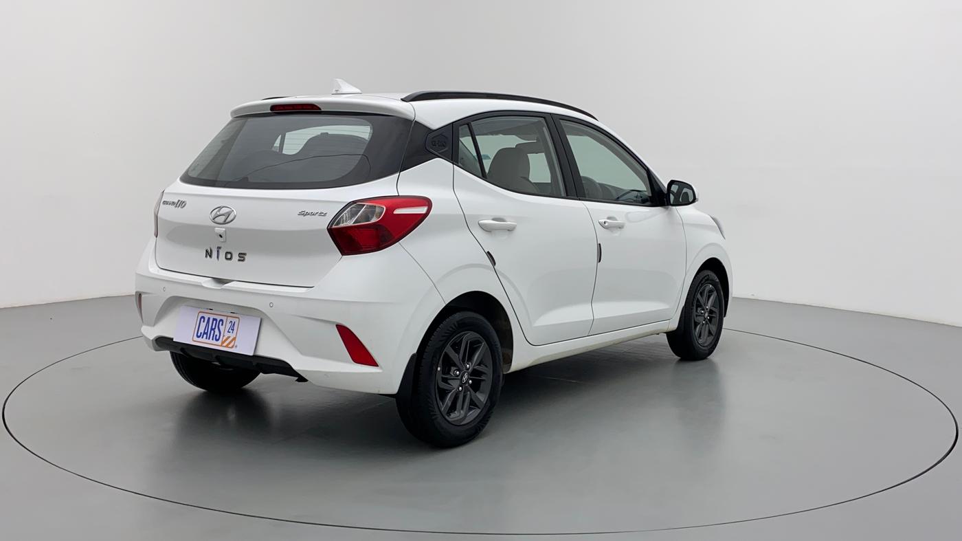 2020 Hyundai GRAND I10 NIOS SPORTZ PETROL, Petrol, Manual, 7,326 km, Right Back Diagonal