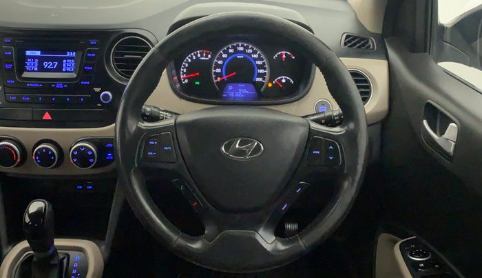 2016 Hyundai Grand i10 ASTA (O) AT 1.2 KAPPA VTVT, Petrol, Automatic, 46,182 km, Steering Wheel Close Up