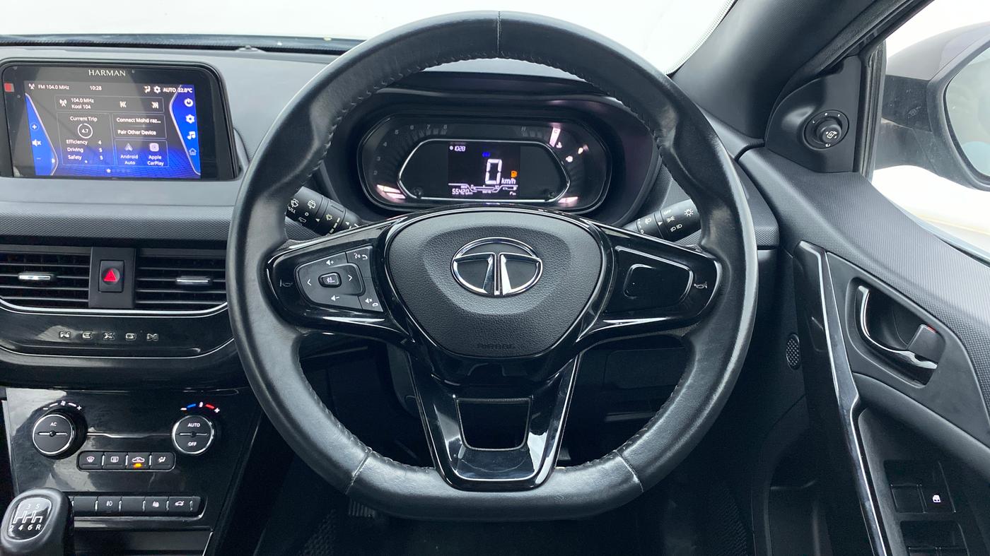 2022 Tata NEXON XZ PLUS DIESEL DARK EDITION, Diesel, Manual, 55,953 km, Steering Wheel Close Up