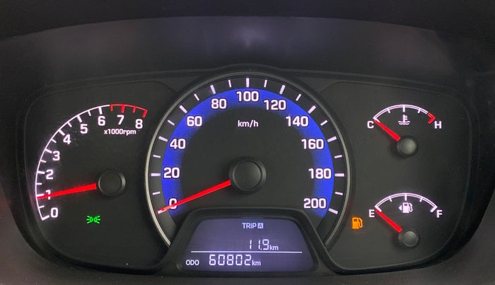2014 Hyundai Xcent S 1.2 OPT, Petrol, Manual, 60,800 km, Odometer Image