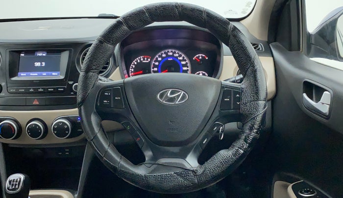 2017 Hyundai Grand i10 SPORTZ 1.2 KAPPA VTVT, CNG, Manual, 45,077 km, Steering Wheel Close Up