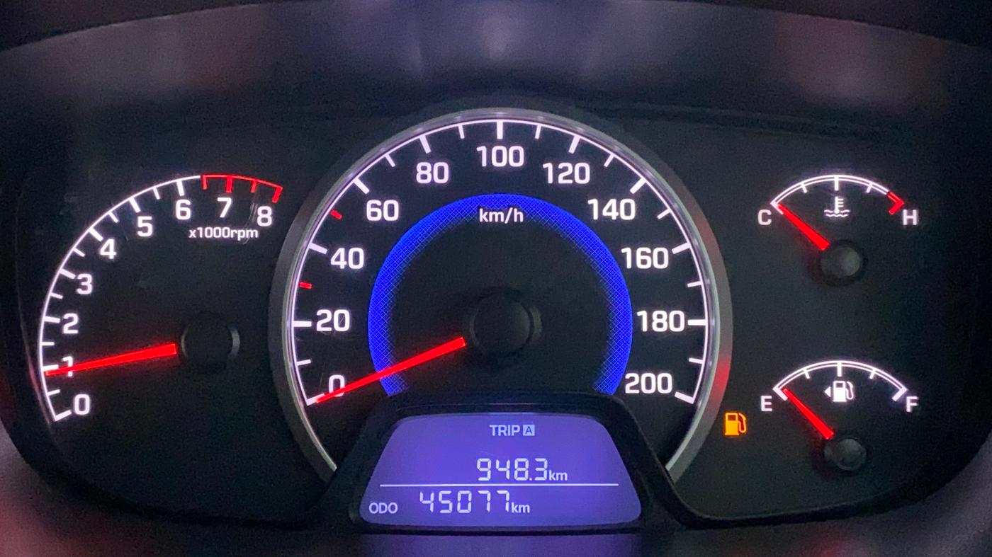 2017 Hyundai Grand i10 SPORTZ 1.2 KAPPA VTVT, CNG, Manual, 45,077 km, Odometer Image