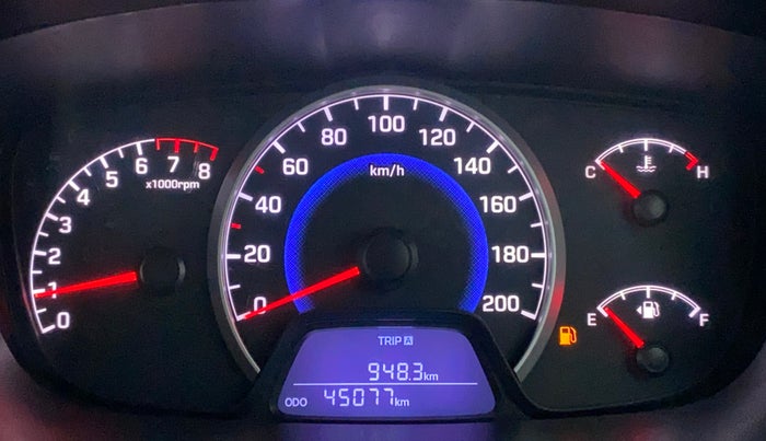 2017 Hyundai Grand i10 SPORTZ 1.2 KAPPA VTVT, CNG, Manual, 45,077 km, Odometer Image