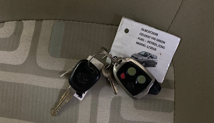 2018 Maruti Celerio VXI CNG, CNG, Manual, 69,528 km, Key Close Up