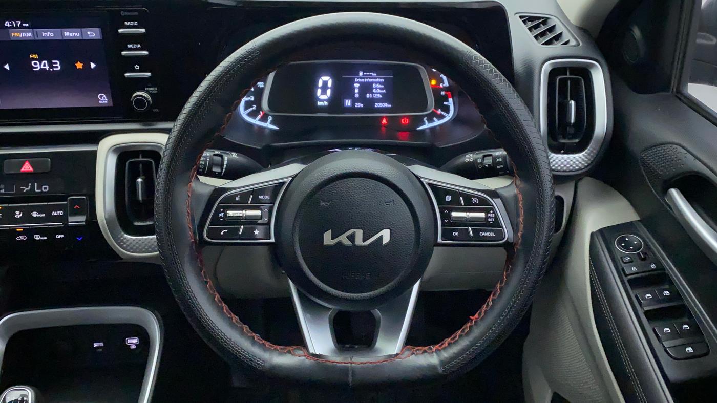 2021 KIA SONET HTX 1.0 IMT, Petrol, Manual, 20,504 km, Steering Wheel Close Up