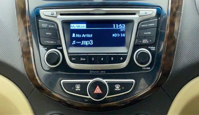 2016 Hyundai Verna FLUIDIC 1.6 VTVT S AT, Petrol, Automatic, 36,513 km, Infotainment System
