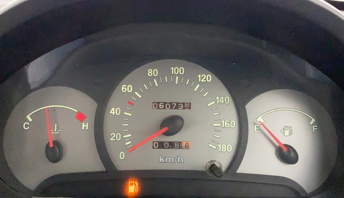 2012 Hyundai Santro Xing GL PLUS, Petrol, Manual, 60,738 km, Odometer Image