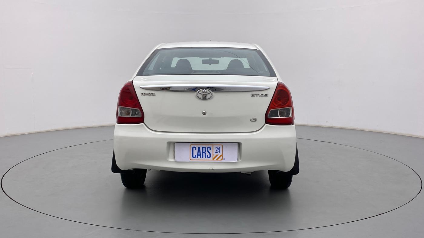 2013 Toyota Etios G, Petrol, Manual, 47,334 km, Back/Rear