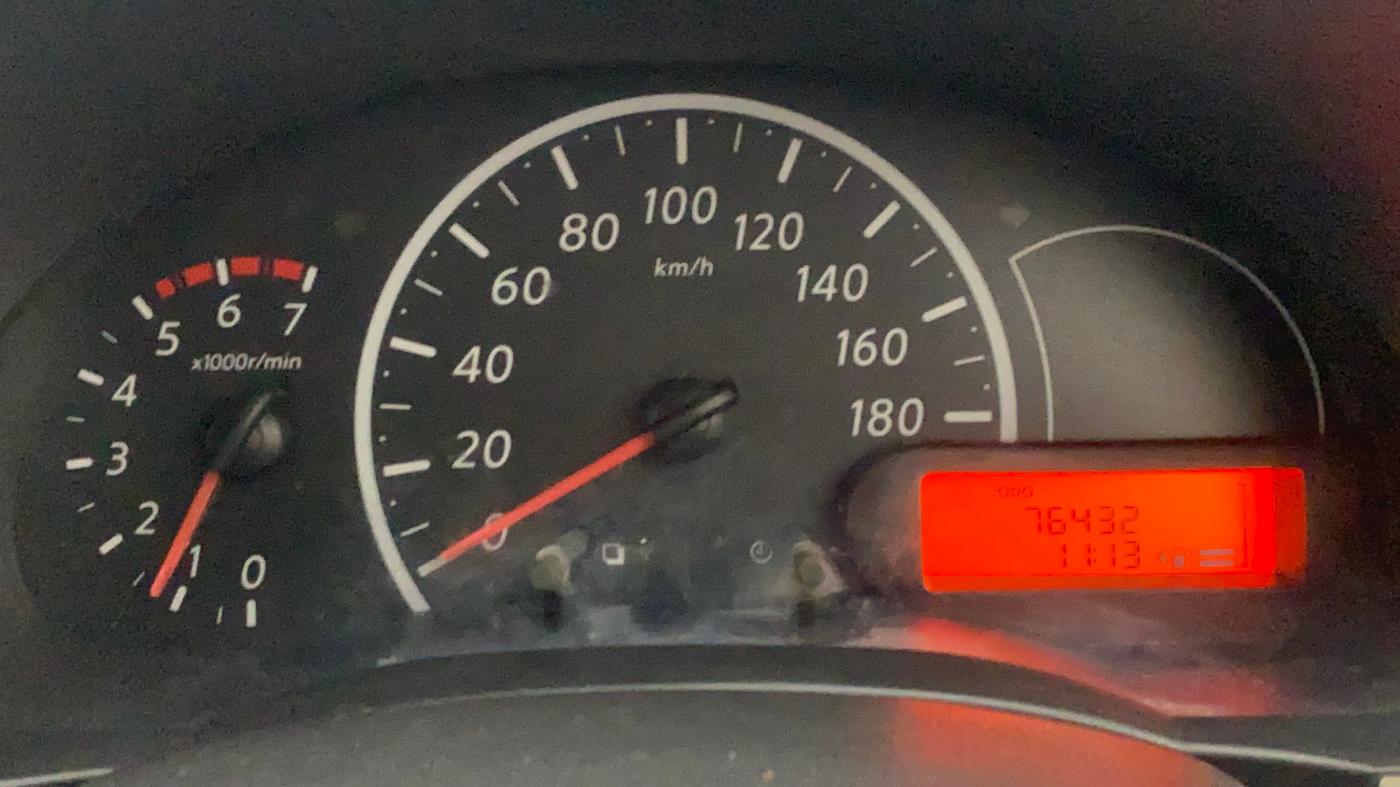 2013 Nissan Micra Active XV, Petrol, Manual, 76,243 km, Odometer Image
