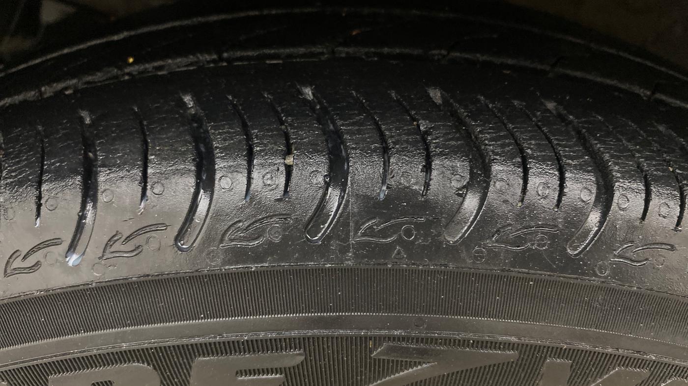 2021 Honda Amaze 1.2L I-VTEC VX CVT, Petrol, Automatic, 58,292 km, Left Front Tyre Tread