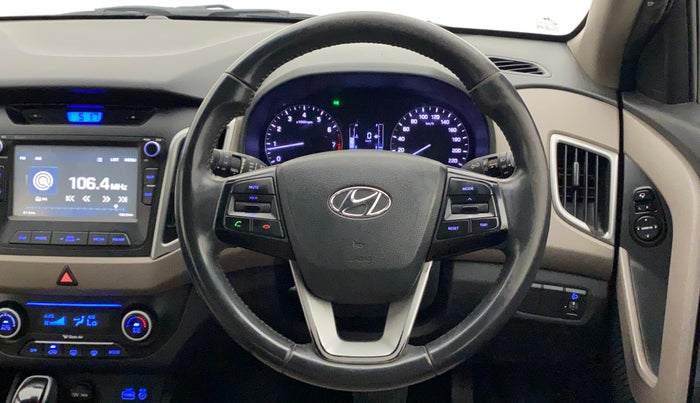 2017 Hyundai Creta SX PLUS AT 1.6 PETROL, Petrol, Automatic, 91,071 km, Steering Wheel Close Up